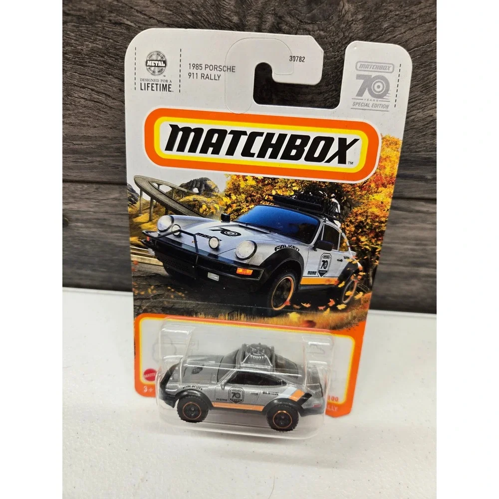 Matchbox 70th Anniversary 1985 Porsche 911 Rally Silver Diecast Car 30782 New